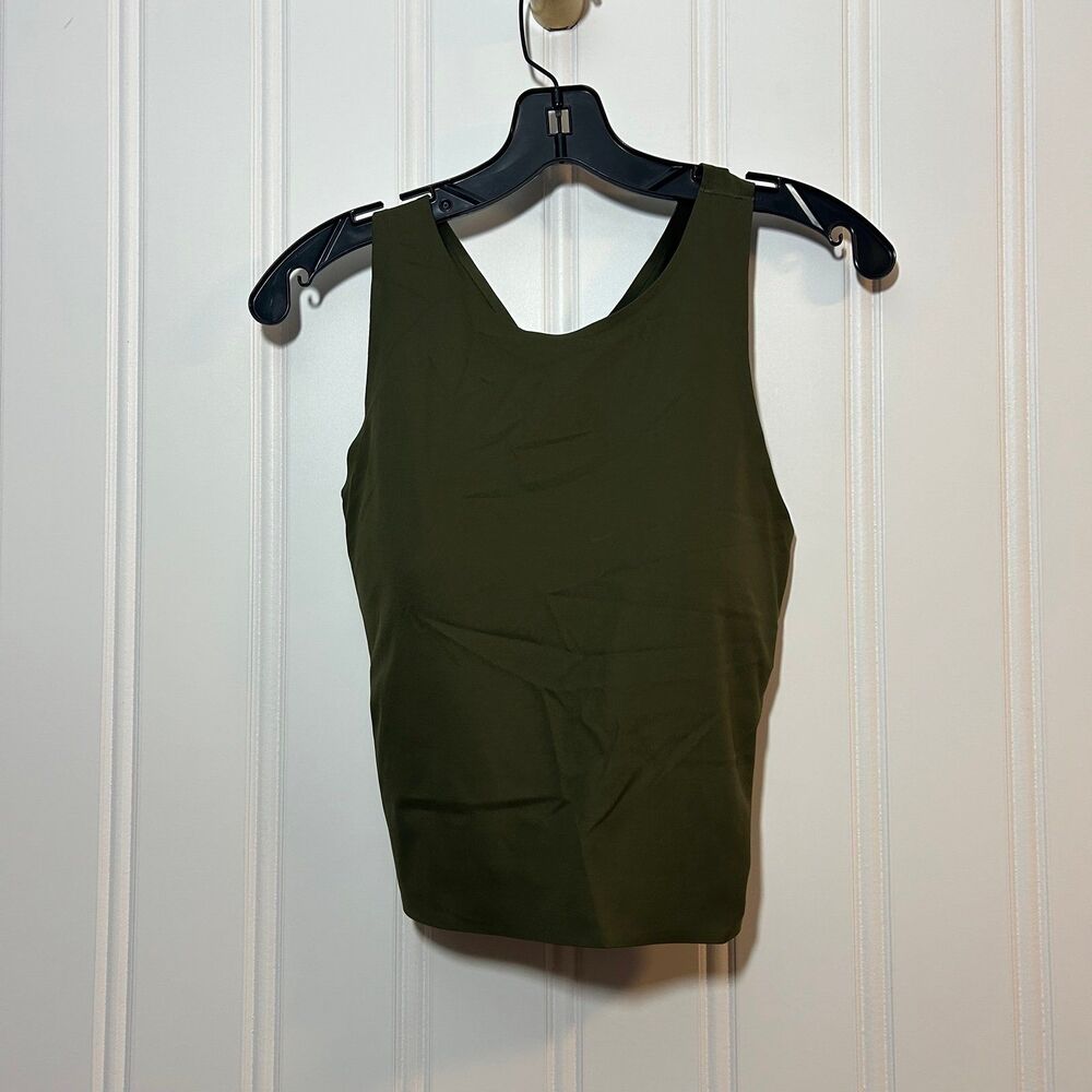 Uniqlo Active Bra Olive Green Molded Cups Stretchy Women’s Large